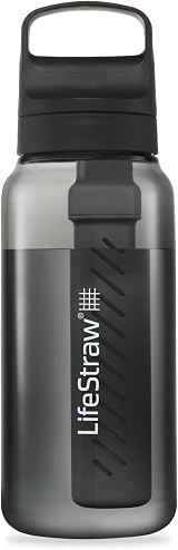 LifeStraw Go Series 1L BPA-Free Water Filter Bottle Nordic Noir