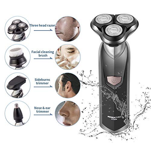 Electric Razor for Men 5 in 1 Electric Shaver Cordless Hair clippers Beard Trimmer Nose Hair Trimmer Waterproof USB Rechargeable