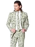 OppoSuits Men's Cashanova Party Costume Suit, Multi, 44