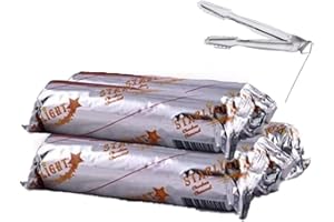 STARLIGHT CHARBON CHARCOAL 5 Rolls of Starlight Charcoal Instant Burn Incense with Tong 5 Aluminum foil Wrapped Rolls of 10 charcoals Each, for a Total of 50 charcoals (33 MM)