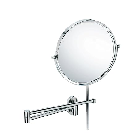 Kela 22679, Wand-Kosmetik-Spiegel, Zum Kleben oder Bohren, Ausziehbar, 1-/3-fach Vergrößerung, Lucido