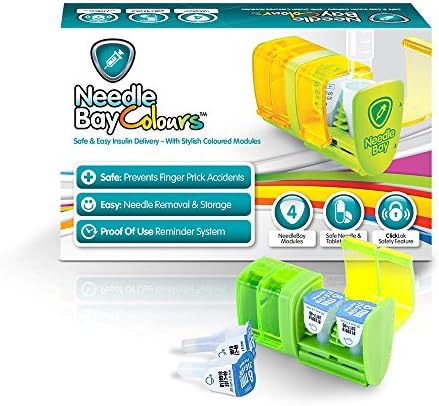 NeedleBay Colors 4 Diabetes Medication System, 7.6 Ounce