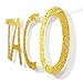 Qttier Taco Bout A Party Banner Gold Glitter Letters Banner, Wedding, Bachelorette, Fiesta Salsa, Mexican Fiesta Theme Party Decorations