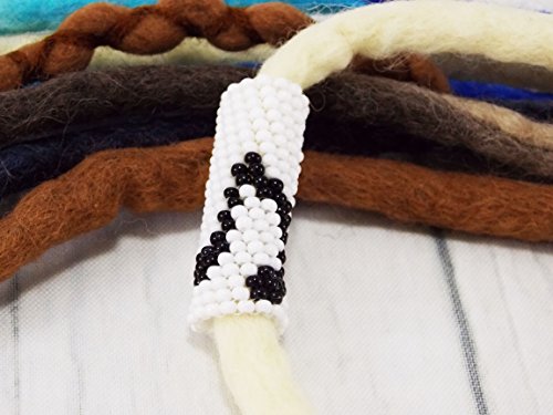 Handmade Music Notes Dread charm hair wrap dreadlock accessory jewelry Sleeve Bead lock