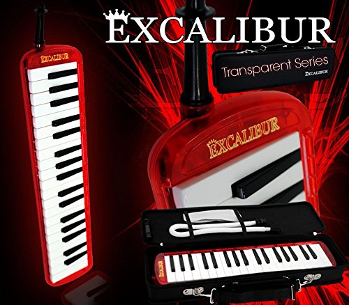 Excalibur Melodica - Transparent Series - Burning Red