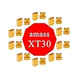 10 Pair XT30 XT-30 Male Female Bullet Connectors Power Plugs with Heat Shrink for RC Lipo Battery