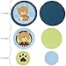 Big Dot of Happiness Baby Boy Teddy Bear - Baby Shower Giant Circle Confetti - Party Decorations - Large Confetti 27 Count