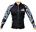 NatyFly Wetsuit Jacket Long Sleeve Neoprene Wetsuits Top For Men/Women (Blue-Neoprene, 3X-Large)