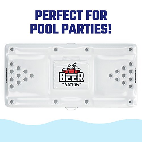 Beer Nation Inflatable Beer Pong Table with Cooler Pool Beer Pong