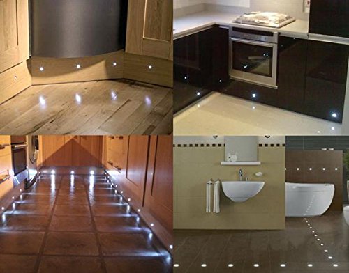 10x 20x LED Bodenlampen Boden Einbaustrahler außen Terrasse Garten