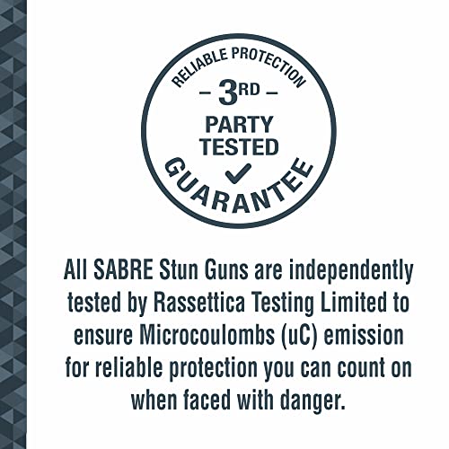 SABRE Ruger 2in1 Stun Gun and Flashlight, 1.460 μC Charge, 120 Lumen