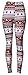 VIV Collection One Size Print Fashion Leggings, Christmas Spirit