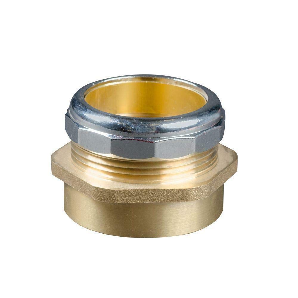 Photo 1 of 1-1/2 in. Brass Waste Connector