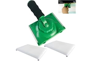 BANCOO Paint Edge Trimmer Plus Two Replace Pads | Corner Walls & Ceilings Pad Painter | Edge Painting Tool with Pad Refills | Paint Edger for Wall Painting | Paint Pad Applicator（Green）