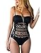 Ninimour Womens Crochet Lace Cut Halter Straps Swimsuits Bathing Suit