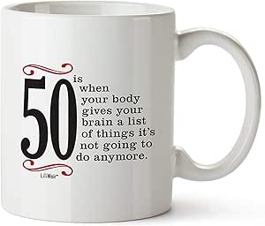 50.o Regalos de cumpleaños para hombres de cincuenta años Taza de