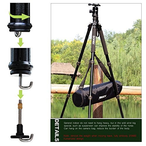 ZOMEI Z699 Magnesium Aluminum Alloy Travel Camera Tripod with Ball Head for Canon,Sony,DSLR