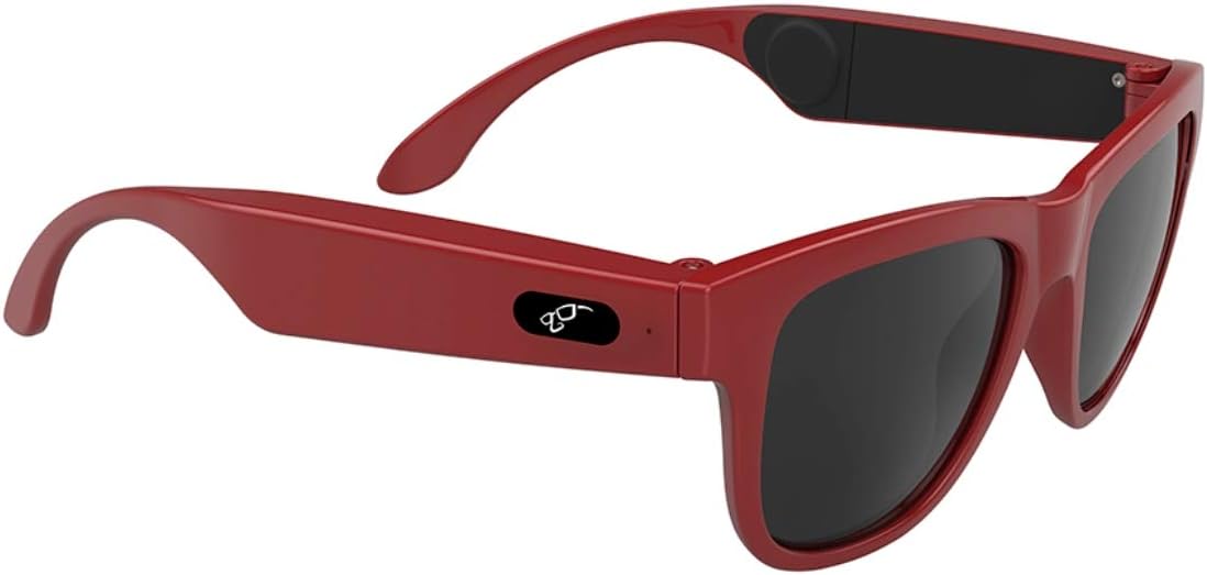 ARK SMART Black with Red Frame Men's Sunglasses