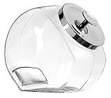 Anchor Hocking Penny Candy Glass Jar Storage Container with Lid, 1 Gallon (Set of 2) - 12279ECOM