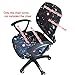 Jiyaru Rotating Armchair Slipcover Removable Stretch Computer Office Chair Cover -2
