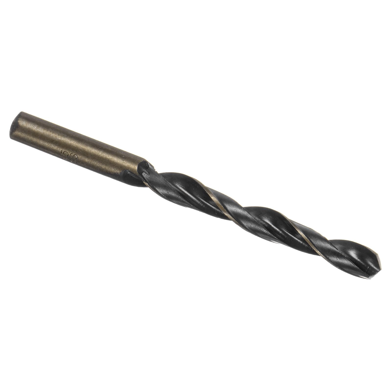 Kozelo Twist Drill Bit - [9.5mm / 0.4"] Titanium Nitride High-Speed Steel Round Shank Jobber Bit Set Black Gold for Metal Wood Plastic Steel Use, 80mm / 3.1" Blade Length