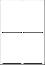 SmithPackaging A4 Self Adhesive Address Labels 100 Sheets 400 Labels