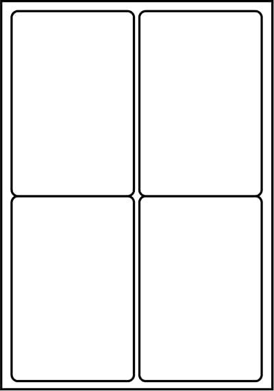 SmithPackaging A4 Self Adhesive Address Labels 100 Sheets 400 Labels