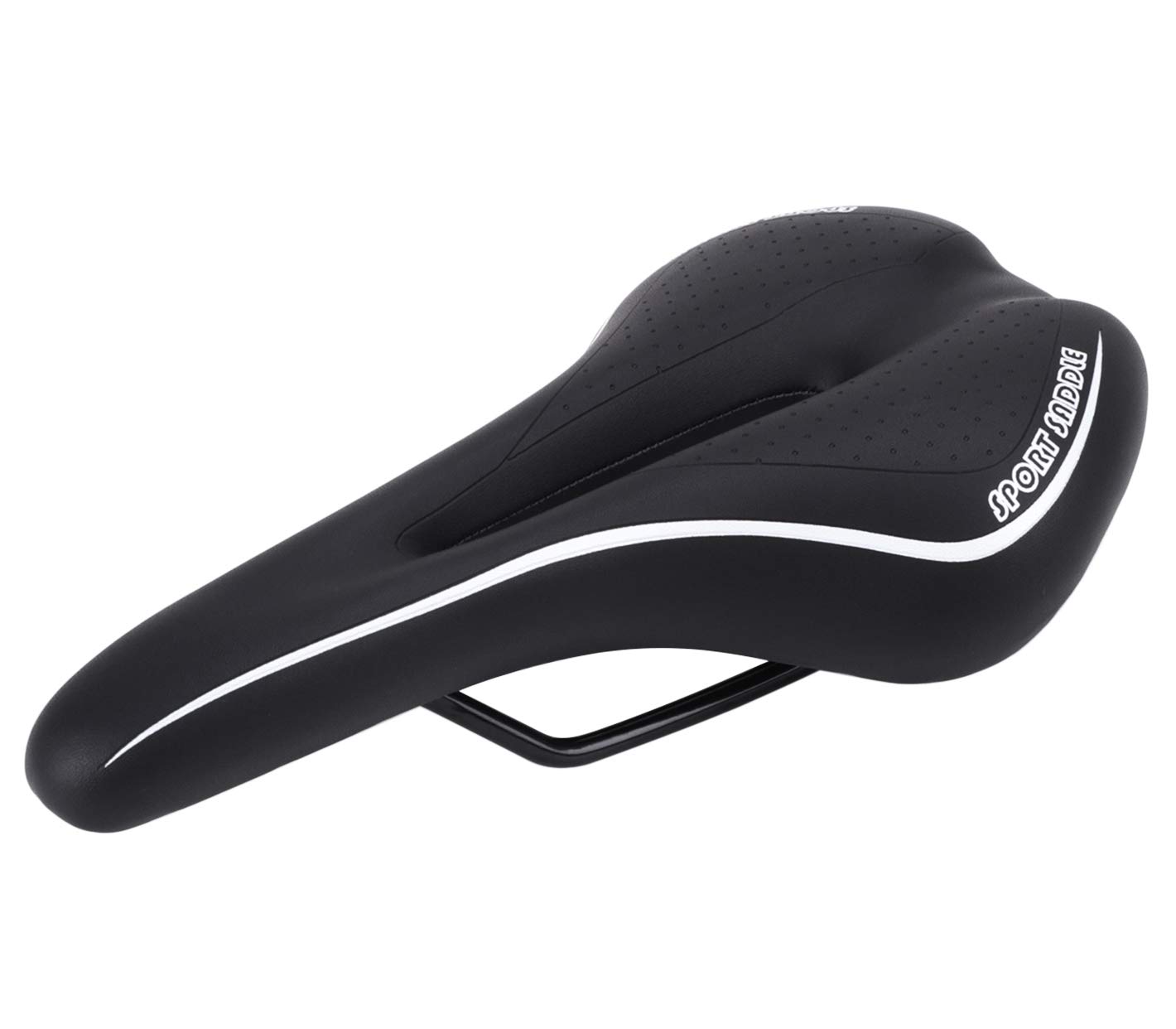 Professional Mountain Bike Seat Comfortable Vented MTB Bicyle Seat Saddle Cycle Gel Padded Seat Cushion Fit Most Mountain Bikes, Road Bikes, Hybrid Bikes