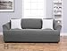Home Fashion Designs Form Fit, Slip Resistant, Stylish Furniture Shield/Protector Featuring Plush, Heavyweight Fabric. Cambria Collection Deluxe Strapless Slipcover Brand. (Sofa, Gray)