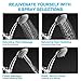 Shower Head,Handheld Shower Head, 6 Functions High Pressure Rainfall Shower Head Leakproof Filtered Shower Head with Hose and Adjustable Bracket, Stylish and Durable
