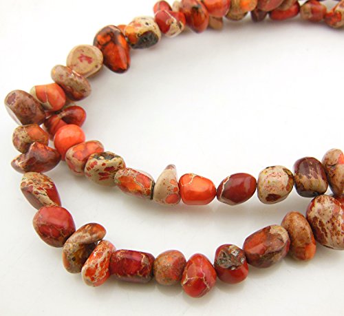 COIRIS 15'' Strand 9-14MM Real Natural Imperial Jasper Chips Stone Loose BeadsS for Necklace Jewelry DIY Making Design (St-1065) - Thumbnail 2