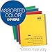 TOPS Lefty Kraft Cover Notebook, 9 x 11 Inch, College Rule, 80 Sheets, Assorted Colors (65128)