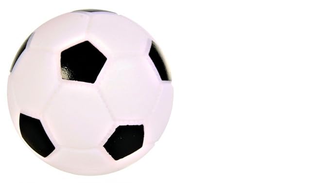 MUNCHOS Football Vinyl Rubber Toy for Puppies - Small (Colour May Vary)