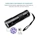 Elecrow 12 LED UV Flashlight Pets Urine and Stains Detector for Spot Scorpions, Authenticate Currency Driver License Official Identification Cards Passports