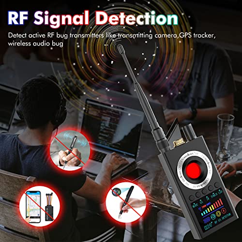 FOWARD GAUSS Hidden Camera Detector, Anti-Spy Detector, Handheld RF Scanner, RF Signal Detector, Interception Device Detector, GPS Detector for Locators