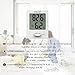 BALDR Digital Mini Versatile Thermometer and Hygrometer Portable Hygro-Thermometer Monitor Indoor Temperature Gauge Humidity with Table Standing Wall Hanging Magnet for Baby,White