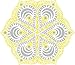 Yoga Metallic Gold & Silver Mandala Temporary Tattoo - Friend Gift - Yoga Accessory - Yoga Jewelery - Set of 2 Tattoos, Size 2.5