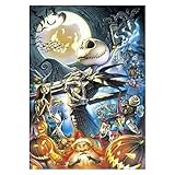 Lukalook Halloween Skull Pumpkin 5D Full Diamond Embroidery Painting Cross Stitch Decor