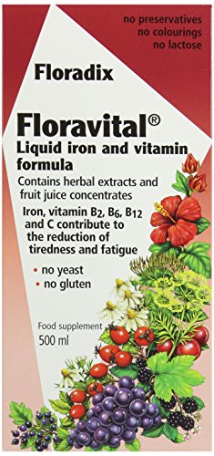 Floravital Yeast & Gluten Free Liquid Iron Formula 500Ml Floravital Yeast & Gluten Free Liquid Iron Formula 500Ml