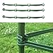 IronBuddy 10Pcs Trellis Connectors Stake Arms for Tomato Cage 12 Inch Adjustable Plastic Plant Stake Connectors Rod,11mm Caliber, 4 Buckle (Style 1)