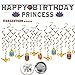 Princess Jasmine and Aladdin Birthday Party Supplies Pack With Banners, Plates, Napkins, Tablecover, Cutlery, Cups, Lantern Swirls and Pin