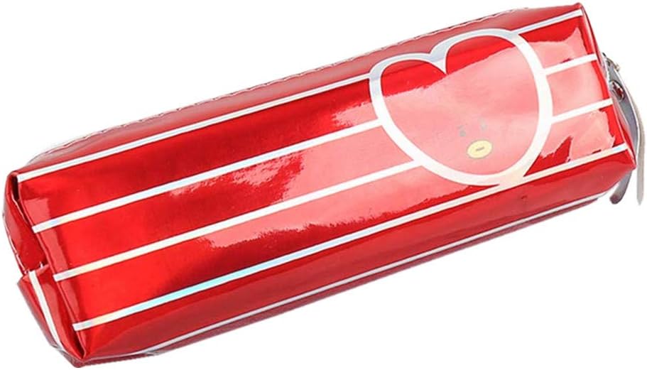 Cianowegy KPOP BTS Cartoon Pen Case Pencil Bag Pouch Laser Colorful Makeup Bag Cosmetic Bag for Fan(TATA)