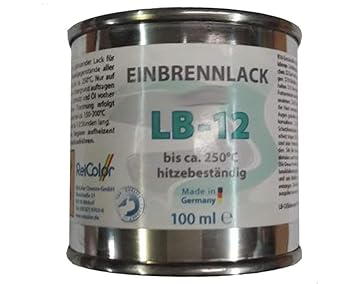 Email Einbrennlack 100ml Dose beige Ofenfarbe Ofenlack