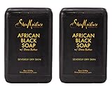 SheaMoisture African Black Soap, 8 Ounces, Pack of 2