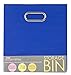 Modern Littles Bold Folding Storage Bin, Solid Blue
