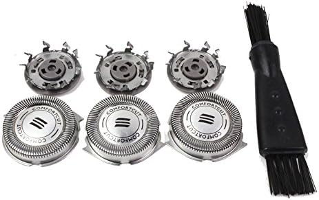 Razorless Razor Replacement Shaver Head Blades Works With Philips Norelco HQ56 HQ55 HQ4 HQ3 Reflex Plus 6863XL CloseCut Shaver Heads 3Pcs