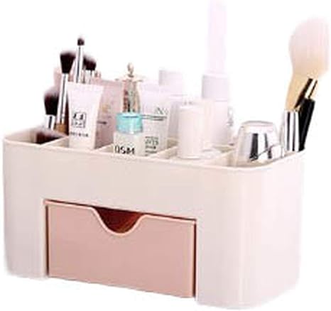 Amazon Zhangsong 化粧品 収納 ボックス コスメ 小物入れ 卓上 シンプル 櫛置き場 コスメ 収納 大きな置き場 まとめ メイク ボックス レディース ギフト ピンク 2 収納ケース ボックス オンライン通販