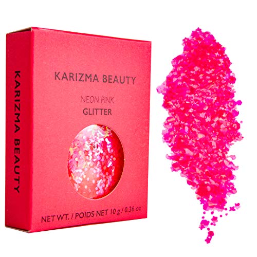 NEONS Face Glitter Pack ✮ KARIZMA Beauty ✮ 40g Festival Glitter Cosmetic Chunky Face Body Hair Nails - Thumbnail 3