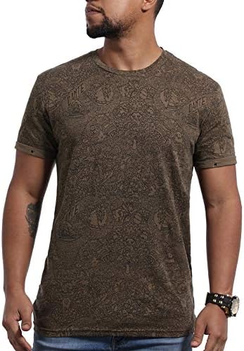 YKDDJJ Camiseta de algodón Moda Masculina Camisetas Fitness Casual ...