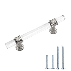 Peaha 100 Pack Acrylic Cabinet Pulls Kitchen